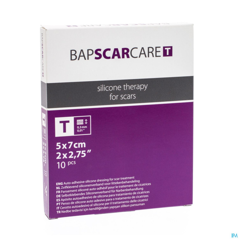 Bap scar care t pans fin transp   5x 7cm 10 600507