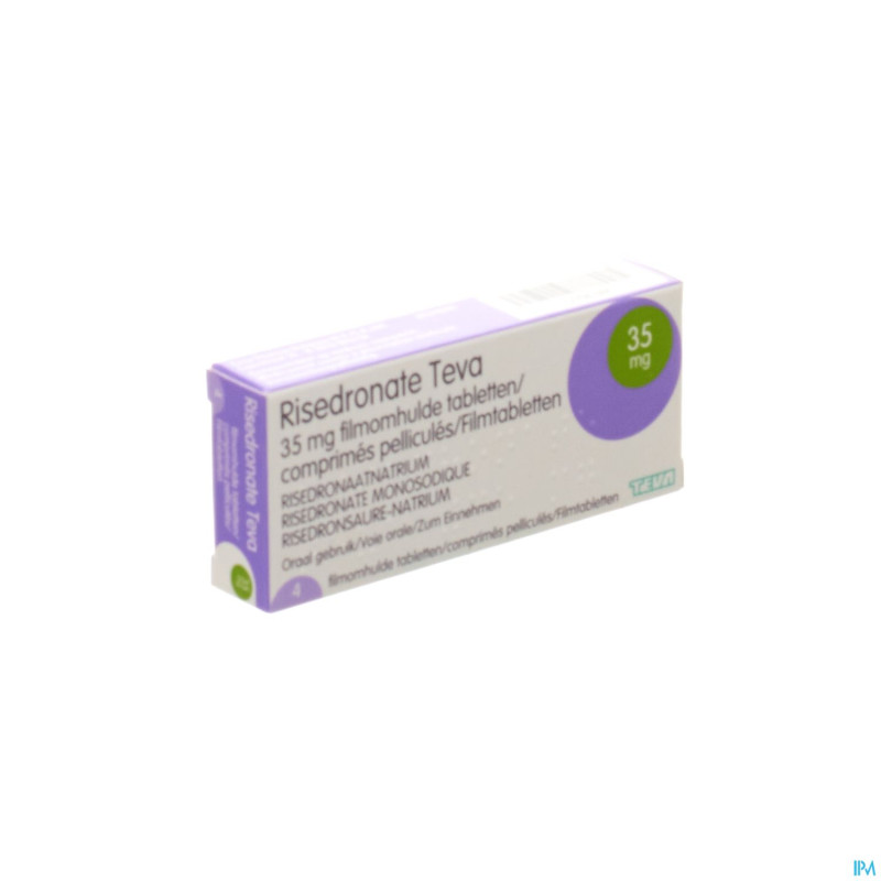 Risedronate teva 35 mg comp pell  4 x 35 mg