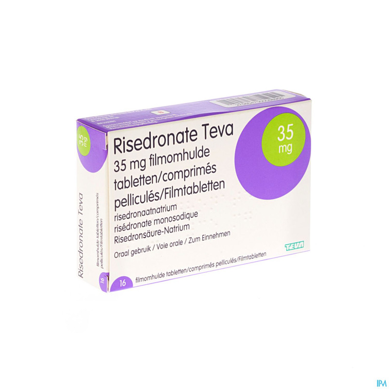 Risedronate teva 35 mg comp pell 16 x 35 mg