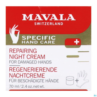 Mavala mains creme nuit reparatrice 75ml