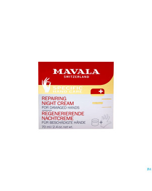 Mavala mains creme nuit reparatrice 75ml