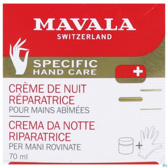 Mavala mains creme nuit reparatrice 75ml