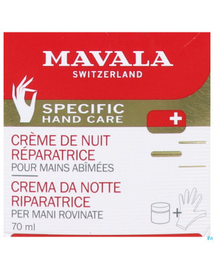 Mavala mains creme nuit reparatrice 75ml