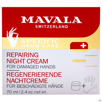 Mavala mains creme nuit reparatrice 75ml