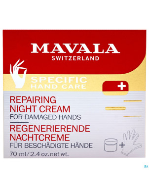 Mavala mains creme nuit reparatrice 75ml