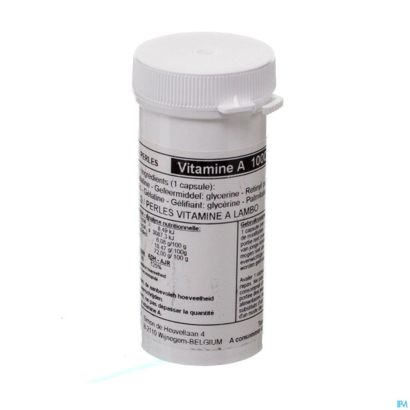 Vitamine a retinol 3.333iu perles  100 lambo