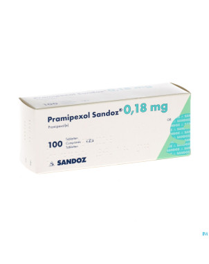 Pramipexol sandoz 0,18 mg tabl 100 blister