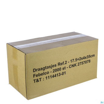 Zak plastiek 35x17,5cm 2000 febelco