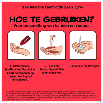 Iso betadine savon germicide 7,5%    125ml