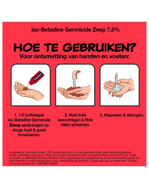 Iso betadine savon germicide 7,5%    125ml