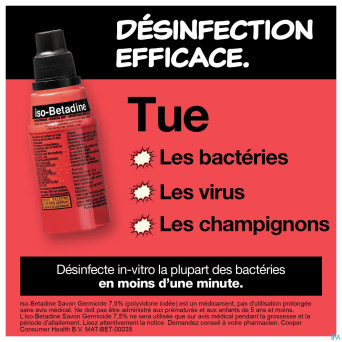 Iso betadine savon germicide 7,5%    125ml