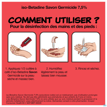 Iso betadine savon germicide 7,5%    125ml