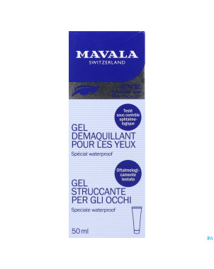 Mavala eye-lite gel demaq yeux azulene 50ml