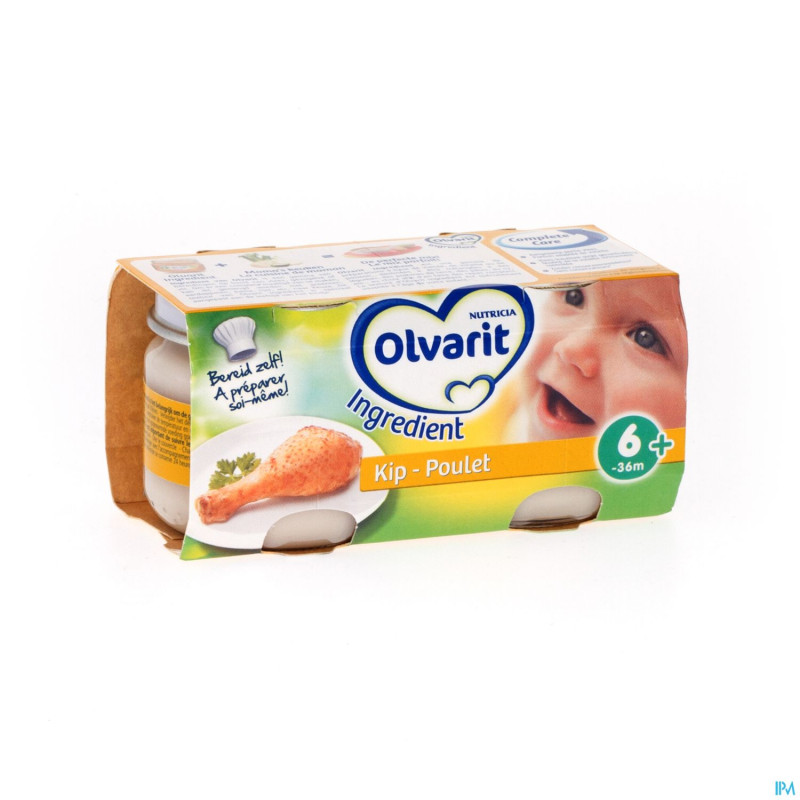 Olvarit ingredient poulet    pot 2x80g 123224