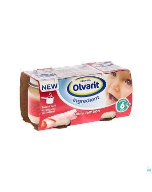 Olvarit ingredient jambon    pot 2x80g 123222