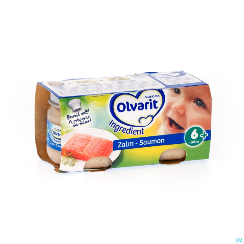 Olvarit ingredient saumon    pot 2x80g 123221