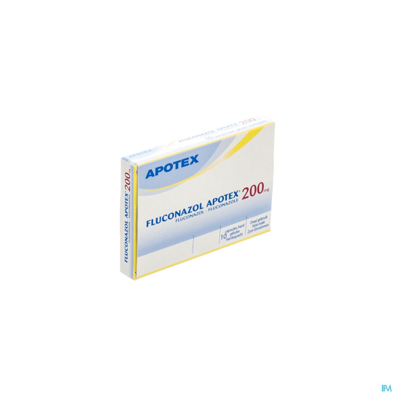 Fluconazol apotex 200 mg caps 10