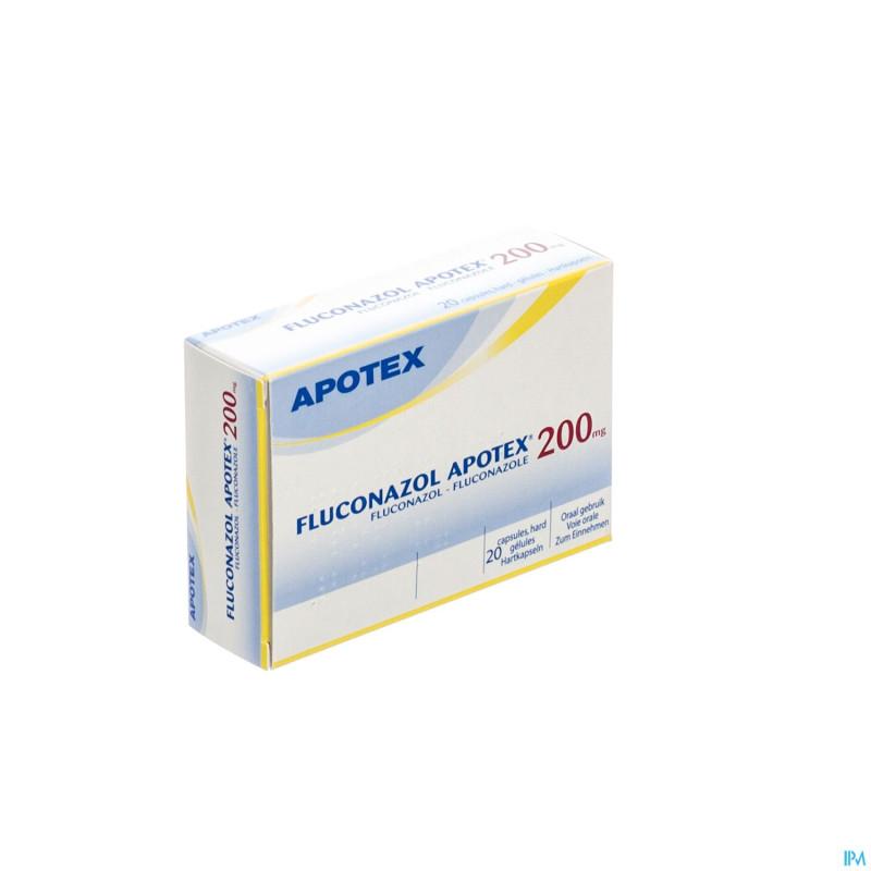 Fluconazol apotex 200 mg caps 20