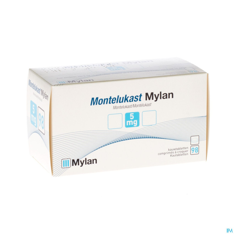 Montelukast mylan 5 mg comp macher 98 x 5 mg