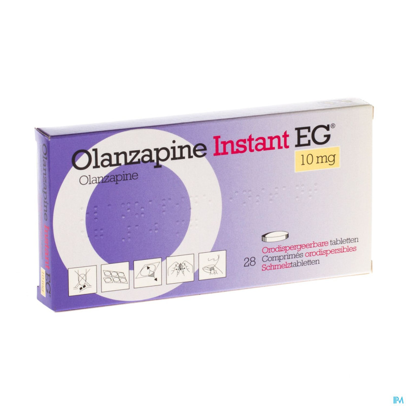 Olanzapine instant 10mg eg comp orodisp 28x10mg