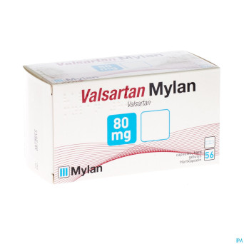Valsartan mylan  80 mg caps  56 x  80 mg
