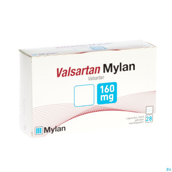 Valsartan mylan 160 mg caps  28 x 160 mg