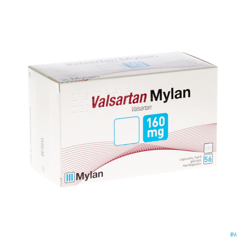 Valsartan mylan 160 mg caps  56 x 160 mg