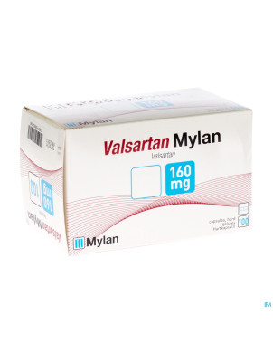 Valsartan mylan 160 mg caps 100 x 160 mg