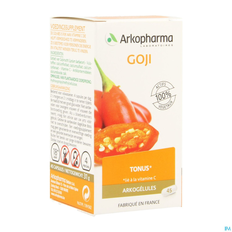 Arkogelules goji    caps 45