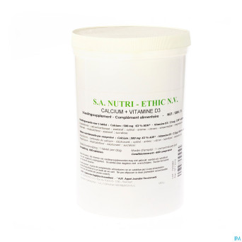 Calcium  500mg+ d3 nutri-ethic nf   vrac comp  600