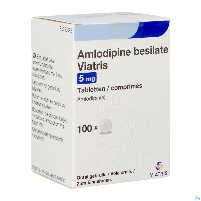 Amlodipine besilate viatris 5mg comp 100
