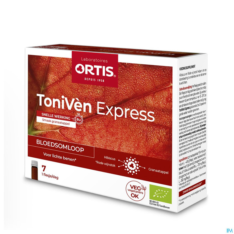 Ortis toniven express monodose fl 7x15ml