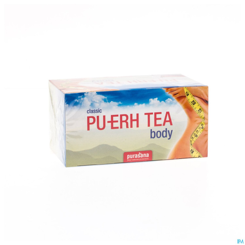 Purasana vegan pu-erh tea le mange-graisse sach 20