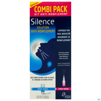 Silence anti snoring kit nf 15+50ml rempl.2452688