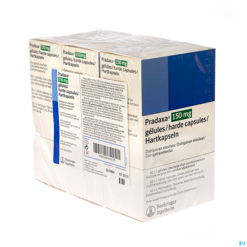 Pradaxa 150 mg caps dur 180