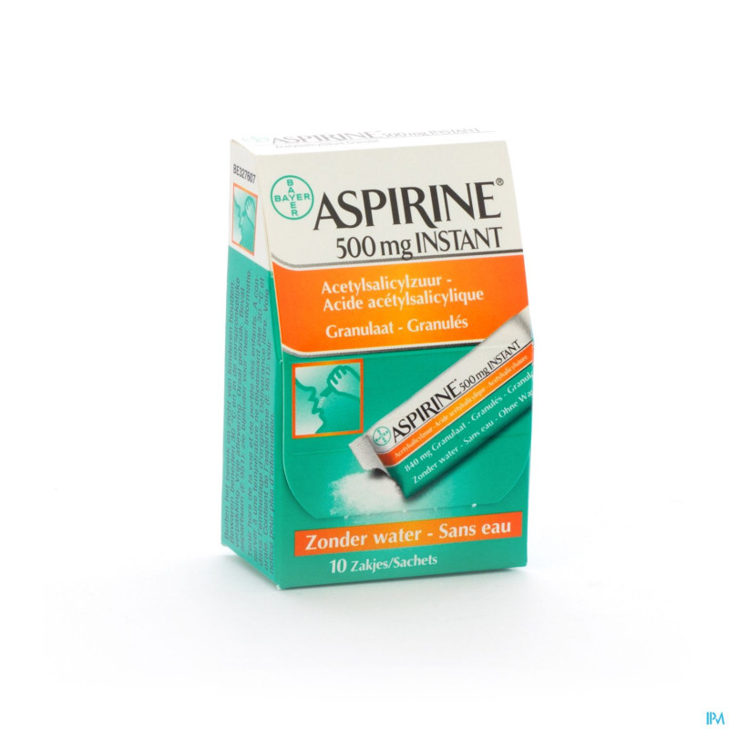 Aspirine instant 500 mg sach 10 x 500 mg