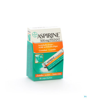 Aspirine instant 500 mg sach 10 x 500 mg