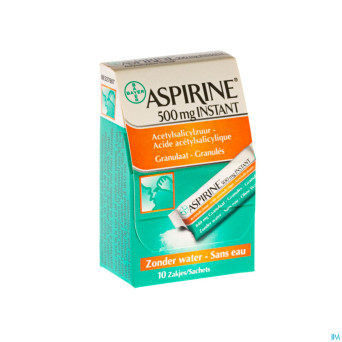 Aspirine instant 500 mg sach 10 x 500 mg
