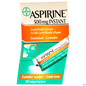 Aspirine instant 500 mg sach 10 x 500 mg