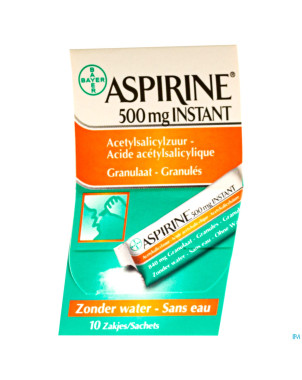 Aspirine instant 500 mg sach 10 x 500 mg