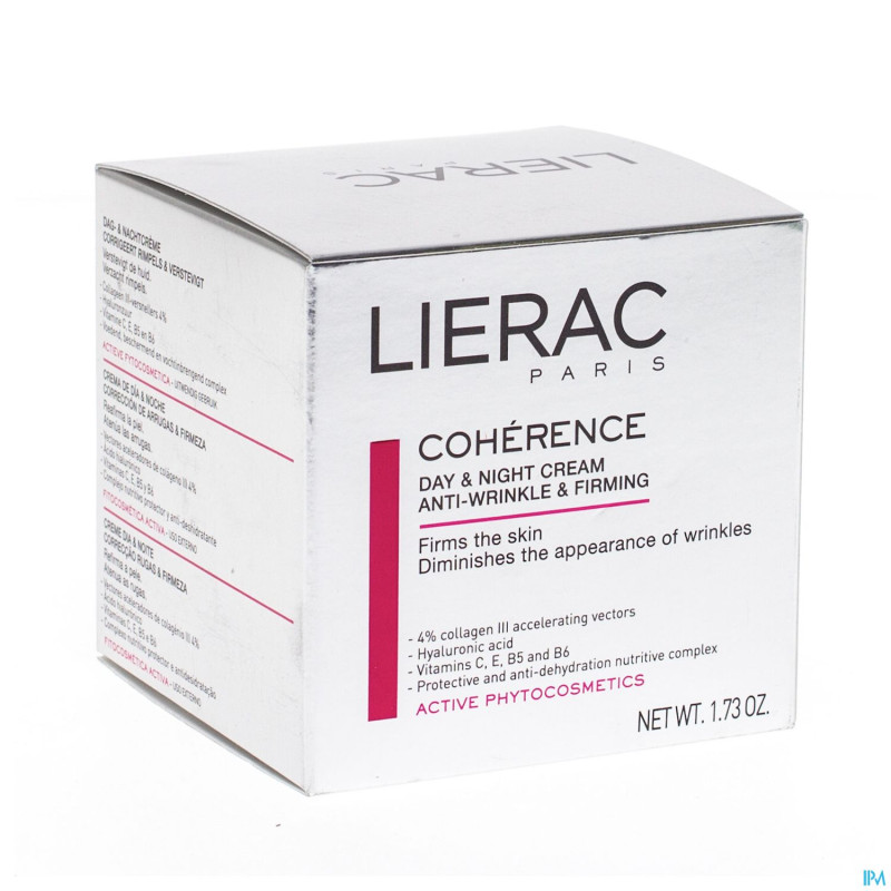 Lierac coherence creme jour-nuit pot 50ml
