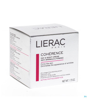 Lierac coherence creme jour-nuit pot 50ml