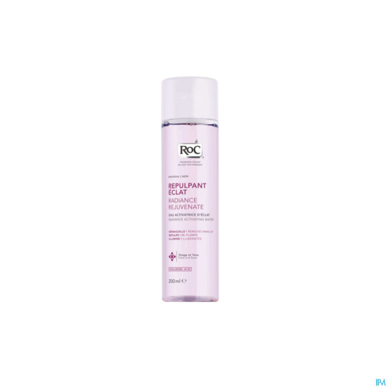 Roc repulpant eclat eau activatrice d'eclat  200ml