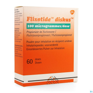 Flixotide 100 diskus pulv inh 60dos