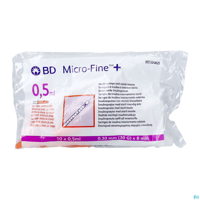 Microfine ser.ins. 0,5ml 30g 8mm 10 324825