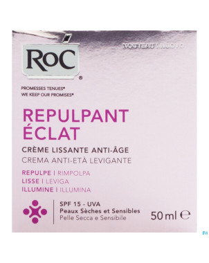 Roc repulpant eclat cr lissante aa ip15 ps 50ml