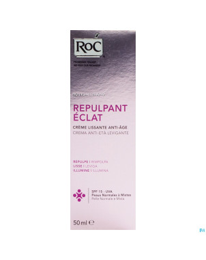 Roc repulpant eclat cr lissante aa ip15 pn 50ml
