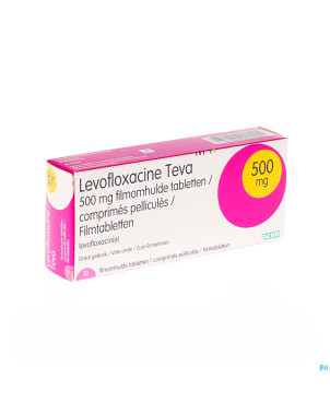 Levofloxacine teva comp 10 x 500 mg