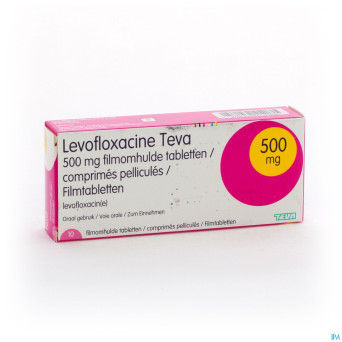 Levofloxacine teva comp 10 x 500 mg