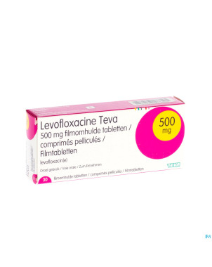 Levofloxacine teva comp 30 x 500 mg